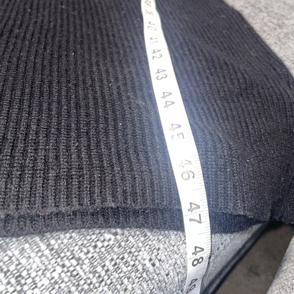 Express Dress Womens Medium Black Sweater Midi Ribbed Minimalist Timeless Fall - Picture 4 of 10